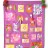 Bright purple retro advent calendar neon Christmas modern