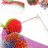 make pom poms braid a cord