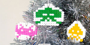 Space Invader Christmas Ornaments
