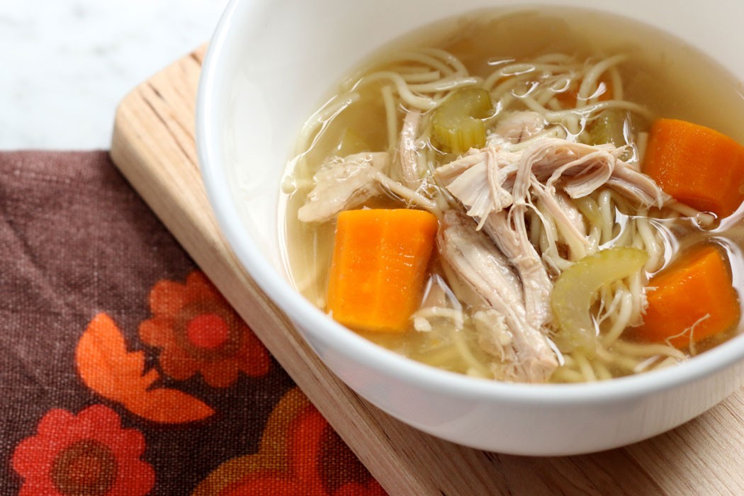 No Fuss Slow Cooker Chicken Noodle Soup Recipe mypoppet.com.au/living