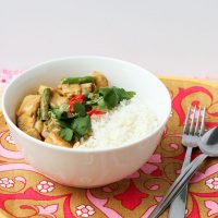 Malaysian Coconut Chicken Curry Rice