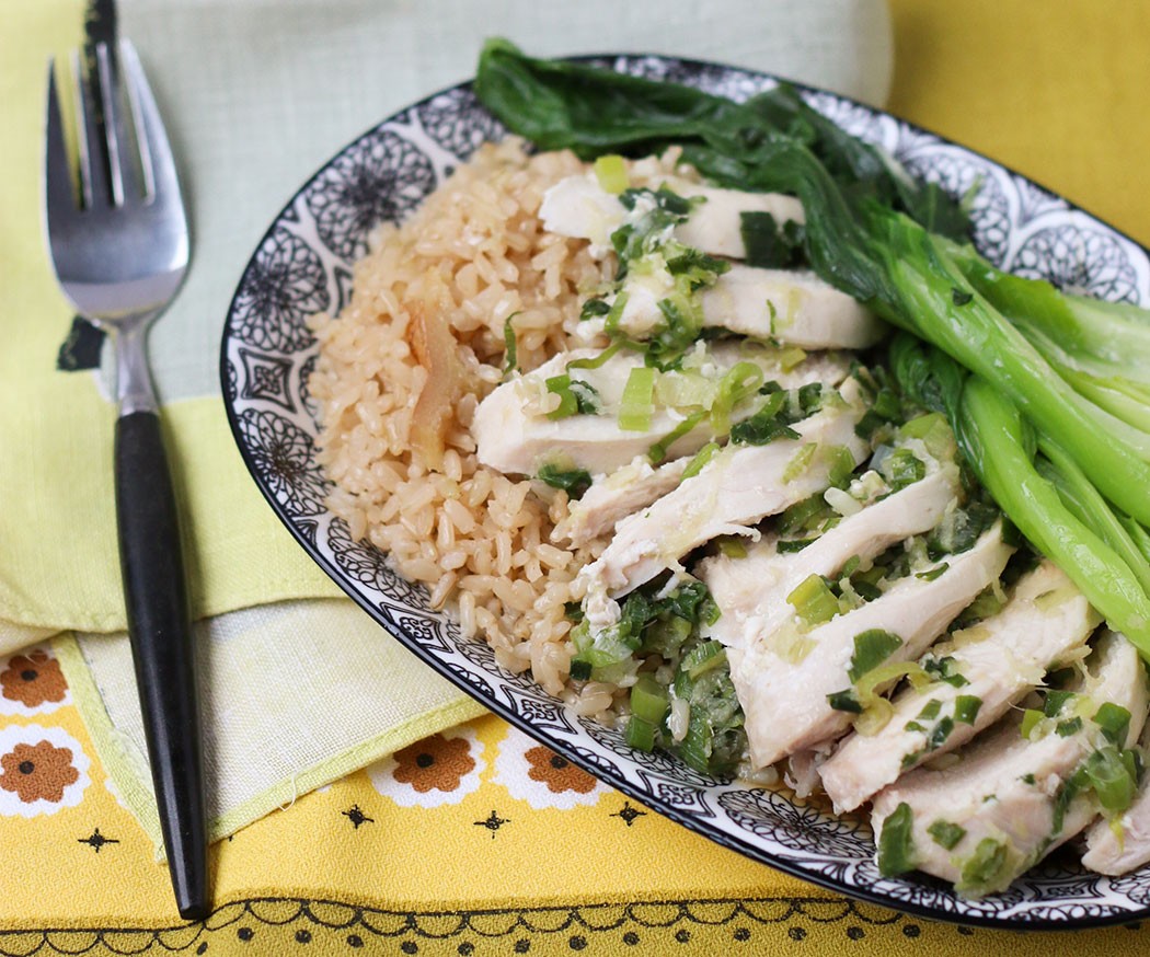 Easy oven baked Singapore Chicken Rice Recipe mypoppet.com.au