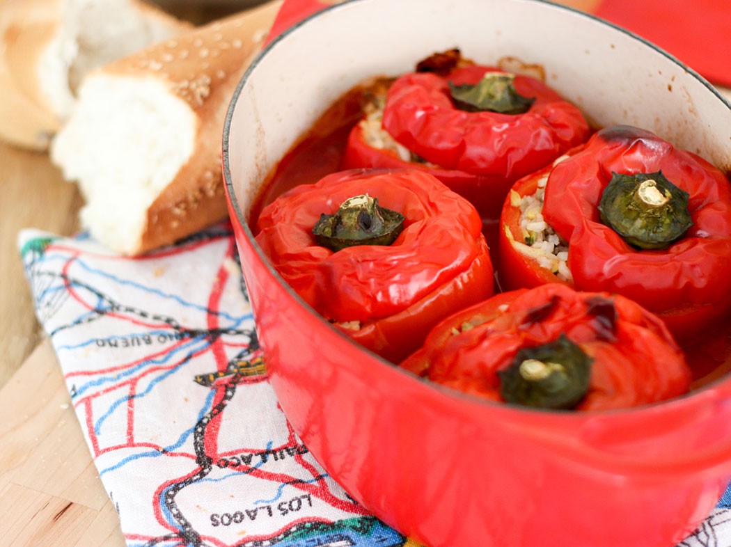 rice stuffed capsicum peppers
