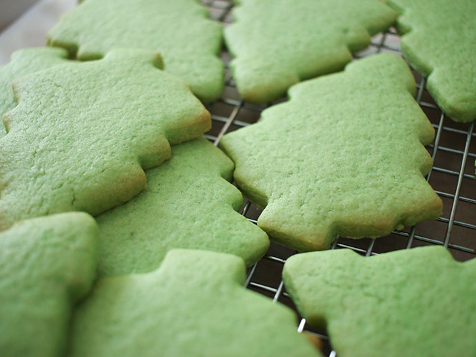 Christmas tree butter cookies 