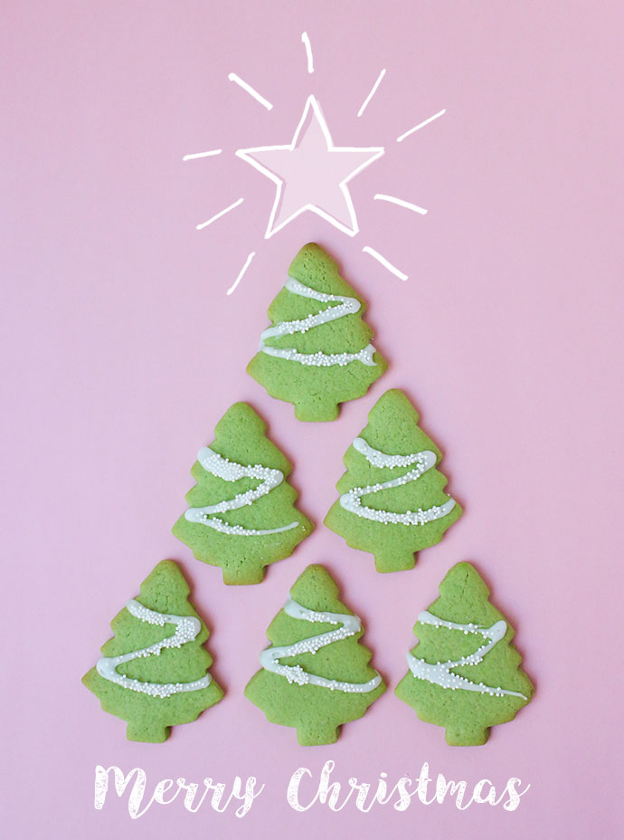 Happy Baking - festive Christmas cookies - Christmas Tree Cookies