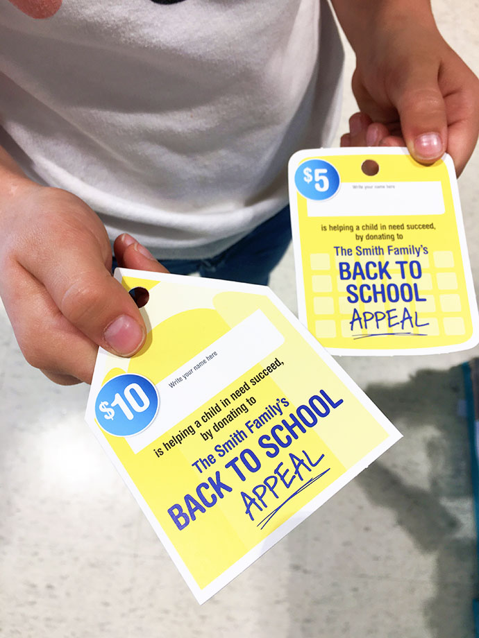 Back to school supplies shopping - Smith family Back to school appeal
