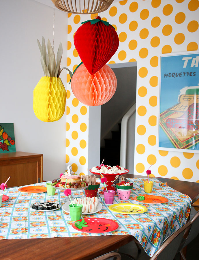 Kids party ideas - Fruit themed tea party