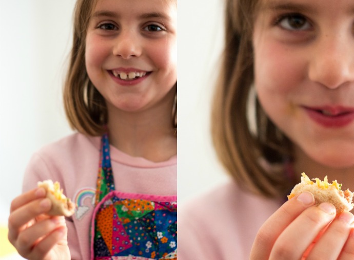 Kids Cooking - Easy lunchbox idea - sushi sandwiches - mypoppet.com.au