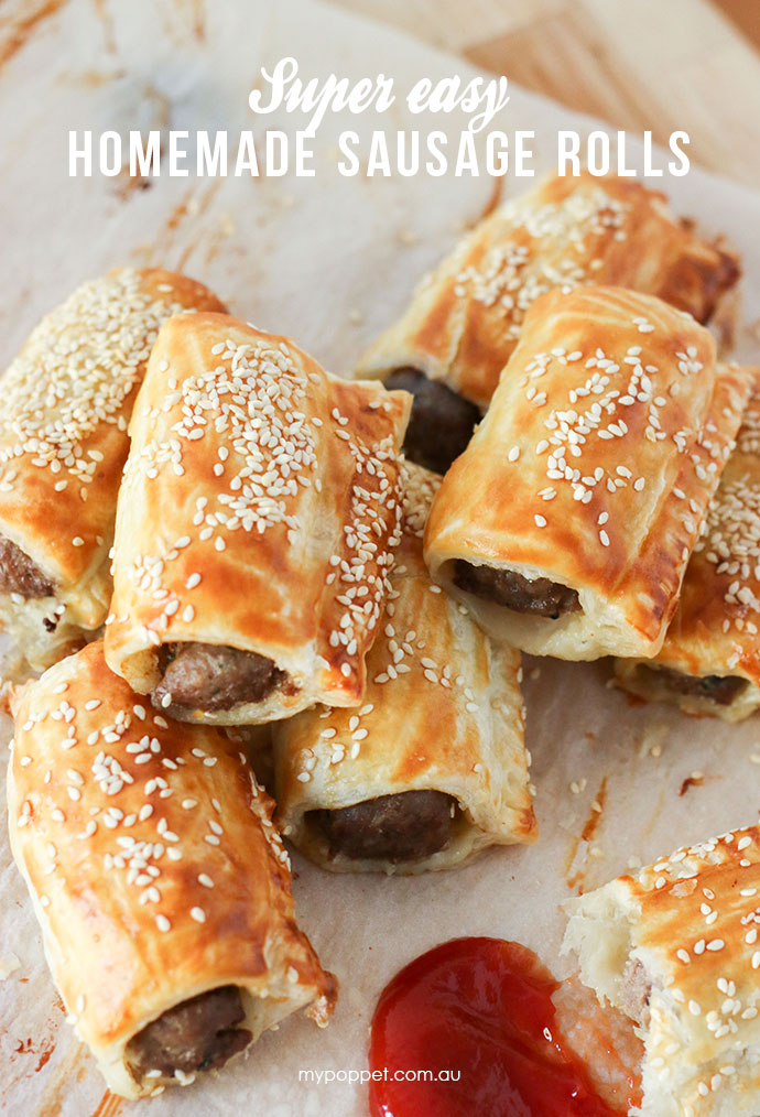 Super Easy Homemade Sausage Rolls My Poppet Living