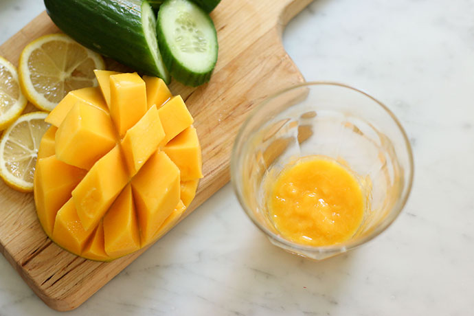 Mango fizz - fruit mocktail recipe - mypoppet.com.au