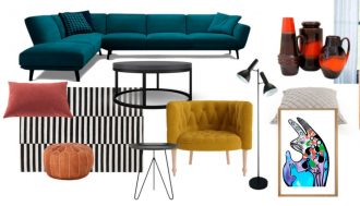 Loung room makeover moodboard