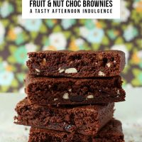 Fruit & Nut Choc Brownies