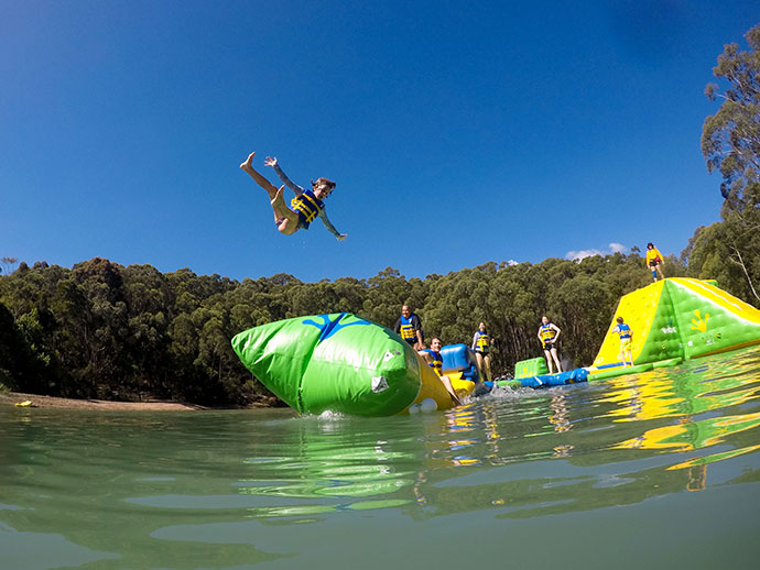 Parky's Inflatable water park, Yarra Valley Victoria, Australia - mypoppet.com.au