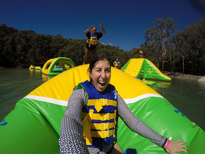 Parky's Inflatable water park, Yarra Valley Victoria, Australia - mypoppet.com.au