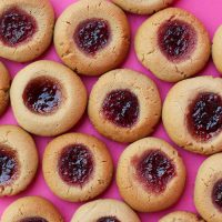 Peanut Butter & Jelly Jam Drop Cookies