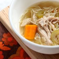 No Fuss Slow Cooker Chicken Noodle Soup
