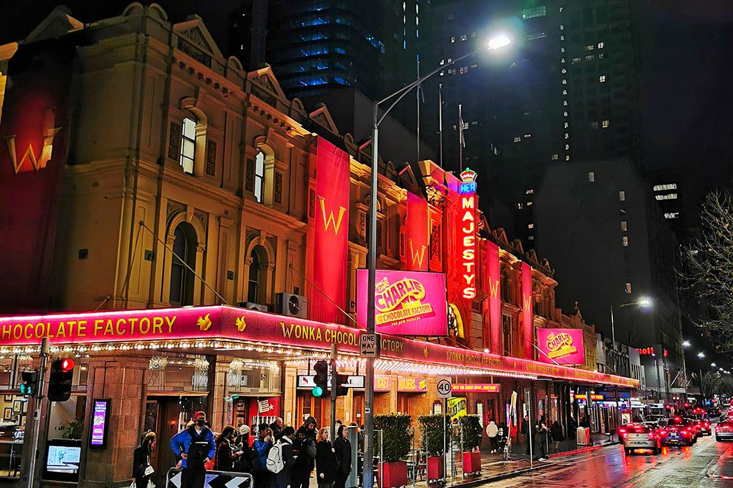 Her majestys theatre Melbourne Charlie and the chocolate factory - mypoppet.com.au