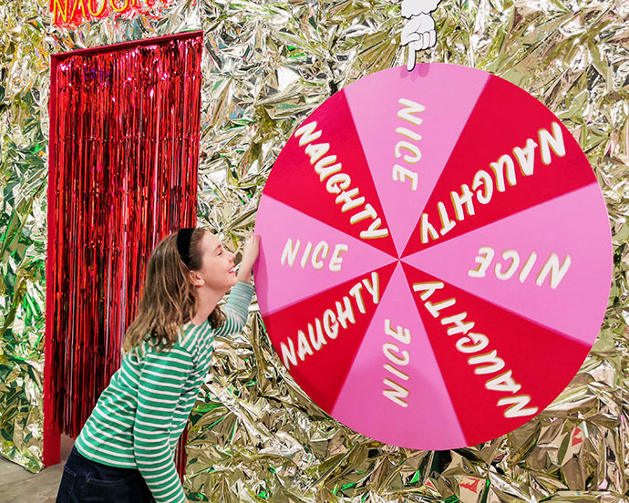 Spin the wheel at Christmasland Melbourne