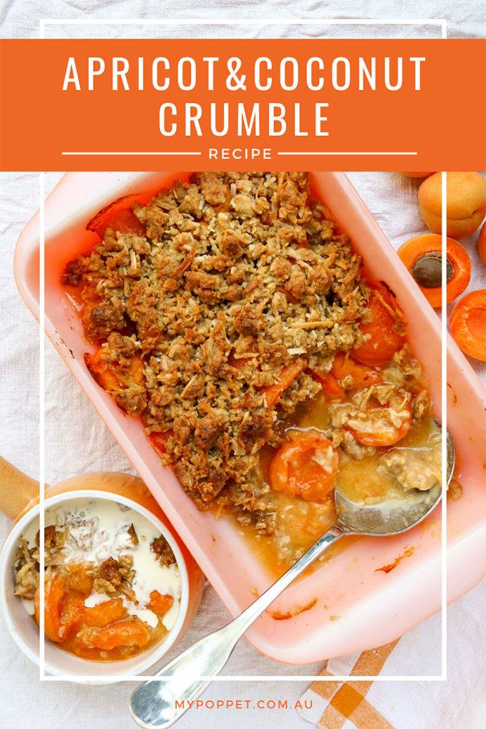 Apricot and coconut Crumble recipe