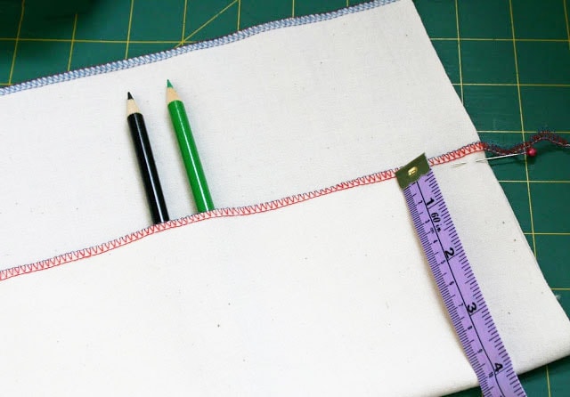 How to make a fabric pencil roll - mypoppet.com.au