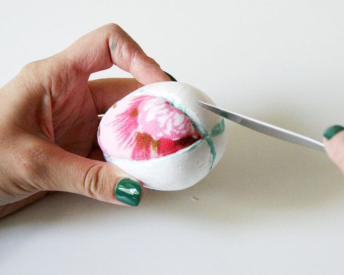 How to make fabric covered Easter Eggs - mypoppet.com.au