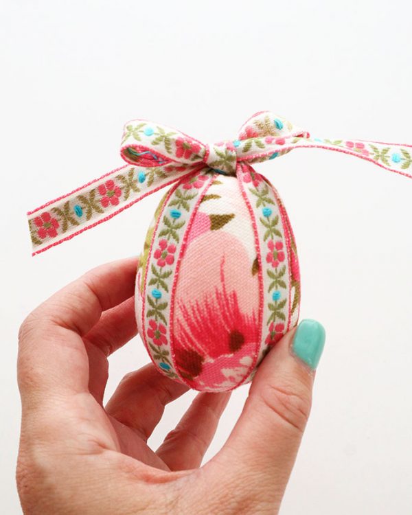 How To Make Fabric Covered Easter Eggs My Poppet Makes