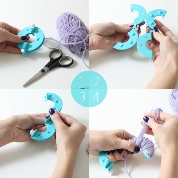 How To Use A Pompom Maker Videro  Clover pom pom maker, Pom pom maker, How  to make a pom pom