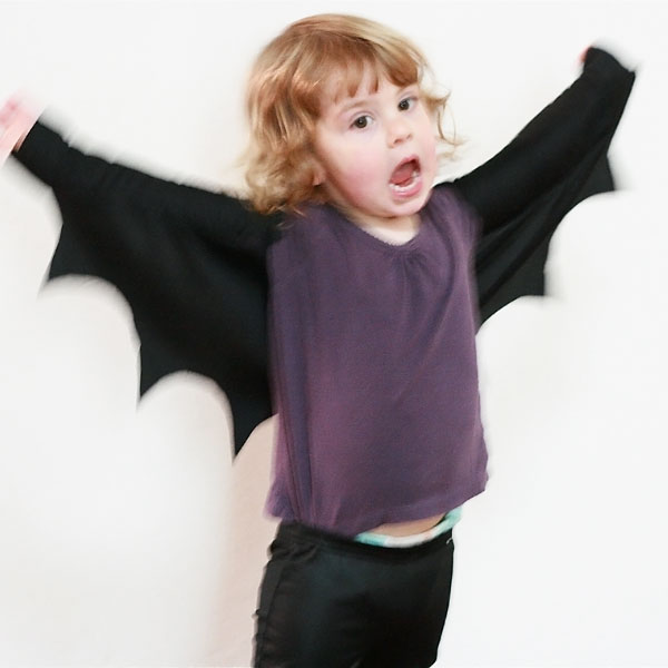 DIY bat wings costume
