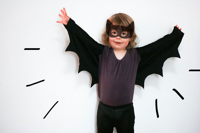 How to make Bat Wings for Halloween Costumes My Poppet Makes