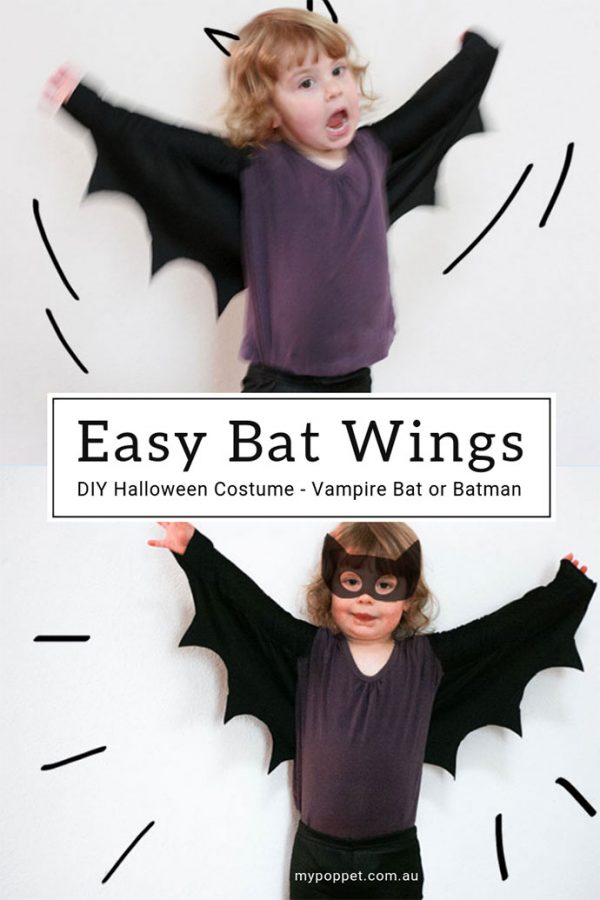 How to make Bat Wings for Halloween Costumes My Poppet Makes