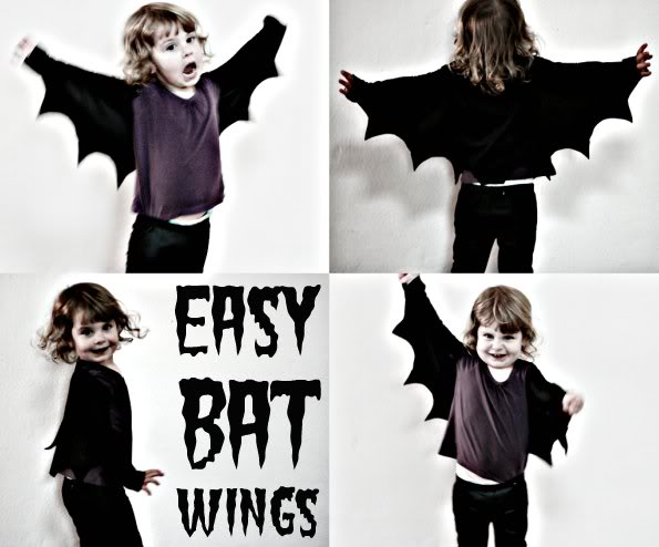  How to make bat wings for Halloween costume - mypoppet.com.au