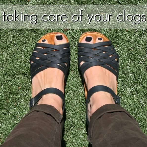 How to care for wooden clogs - Clog maintenance - mypoppet.com.au