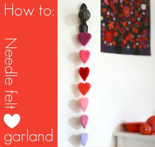 How To Make Cute And Colourful Needle Felt Hearts