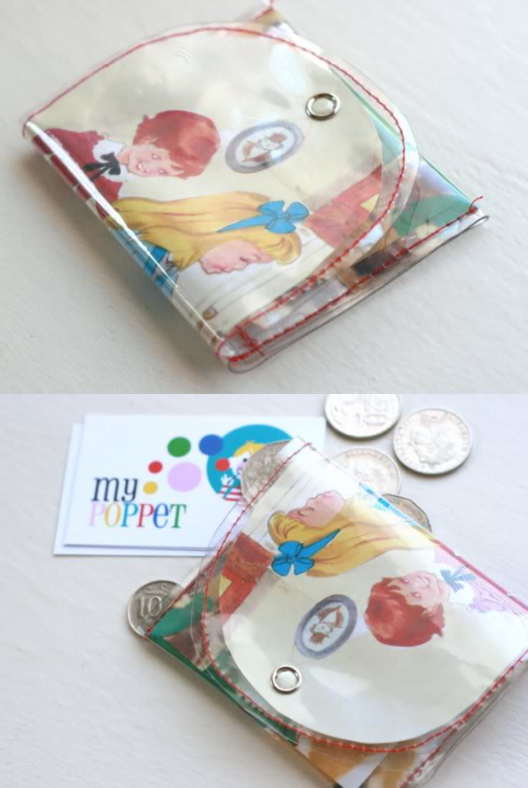 Storybook Coin Purse - DIY PVC purse - mypoppet.com.au