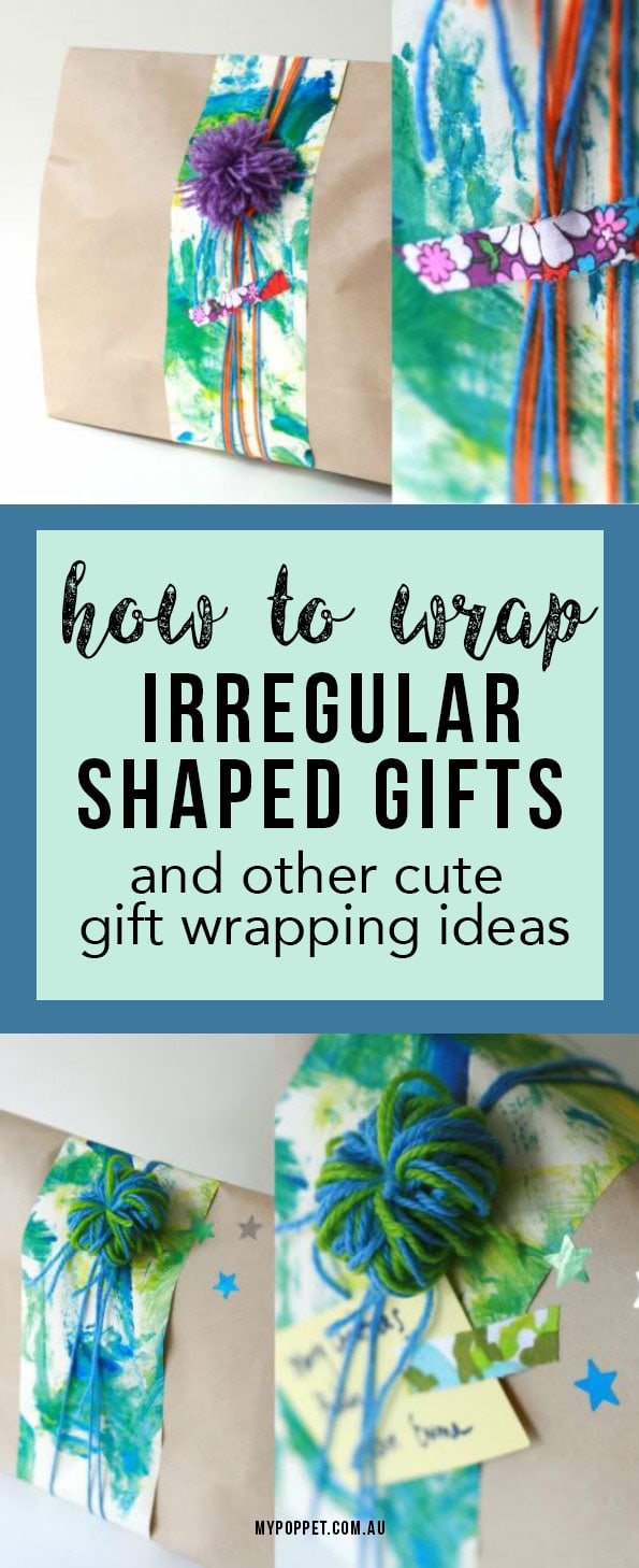 How to wrap irregular shaped gifts & gift wrapping ideas- mypoppet.com.au