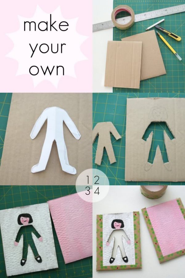 DIY Cardboard Dress Up Girl Game My Poppet Makes