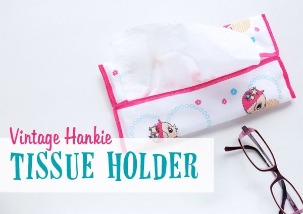 Vintage Hankie Tissue Holder - mypoppet.com.au