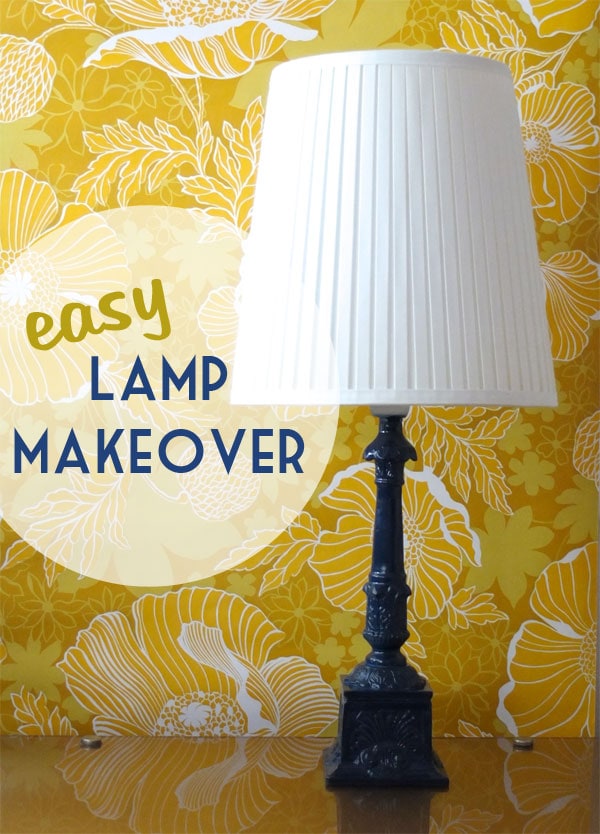 Spraypaint lamp makeover