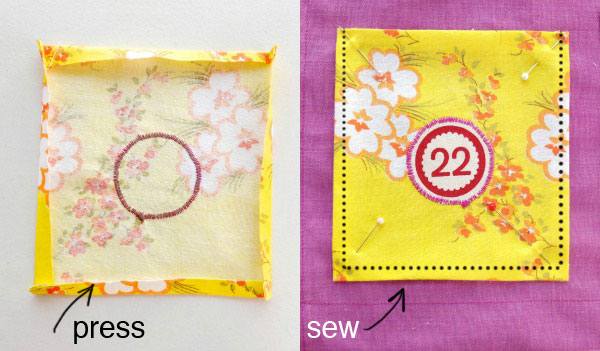 sew a pocket calendar