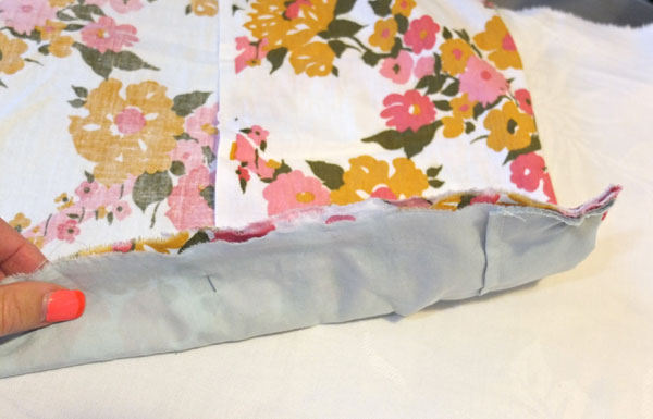 How to make a Duvet cover from old sheets - mypoppet.com.au