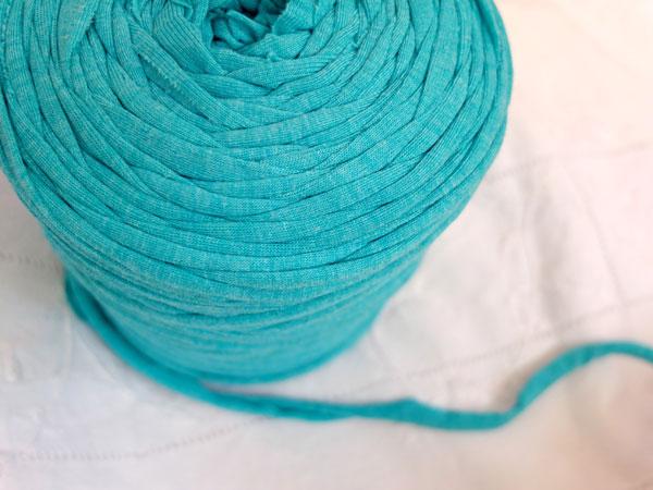 turquoise zpagetti yarn