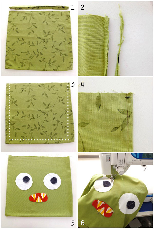 upcycle pillow cover to bag