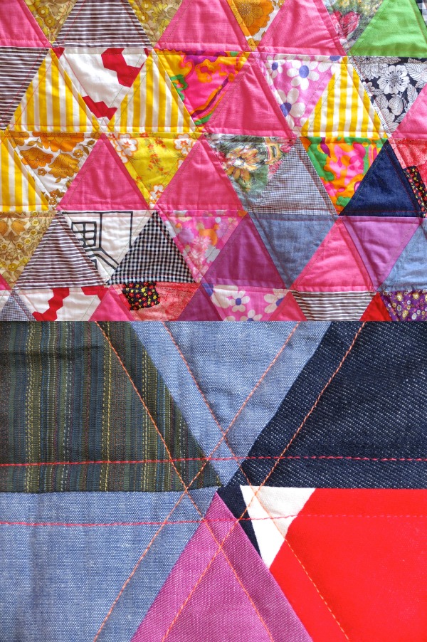 triangle quilt quilting design