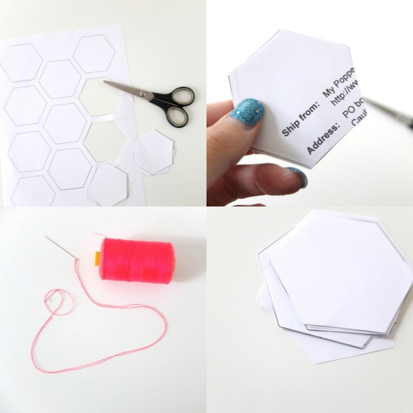 printable hexagon template free