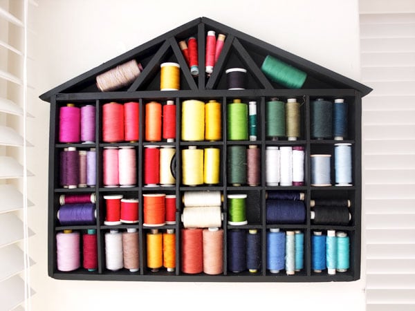 Sewing thread storage. Pretty! mypoppet.com.au