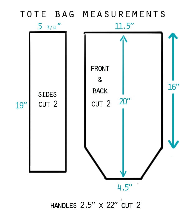 tote-measurements | My Poppet Makes