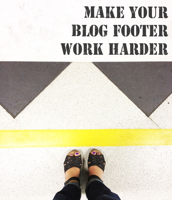 make your blog footer work harder