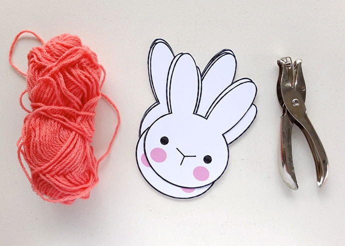 supplies required to make easter bunny bunting