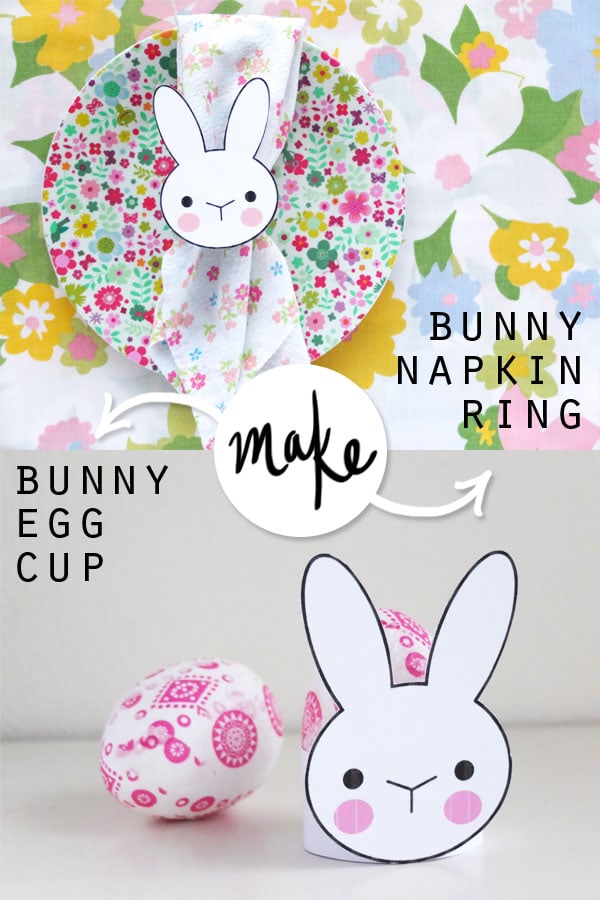  Egg cup and napkin ring DIY easter craft projects