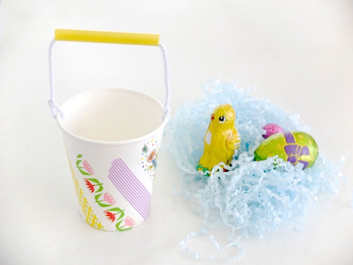  Diy Mini Easter Baskets from Paper cups